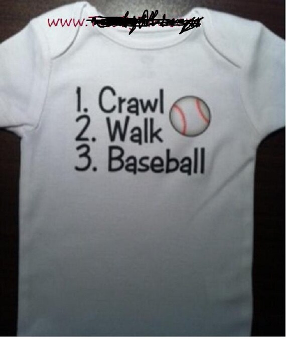 infant baseball shirt baby baby one piece baseball baby Etsy