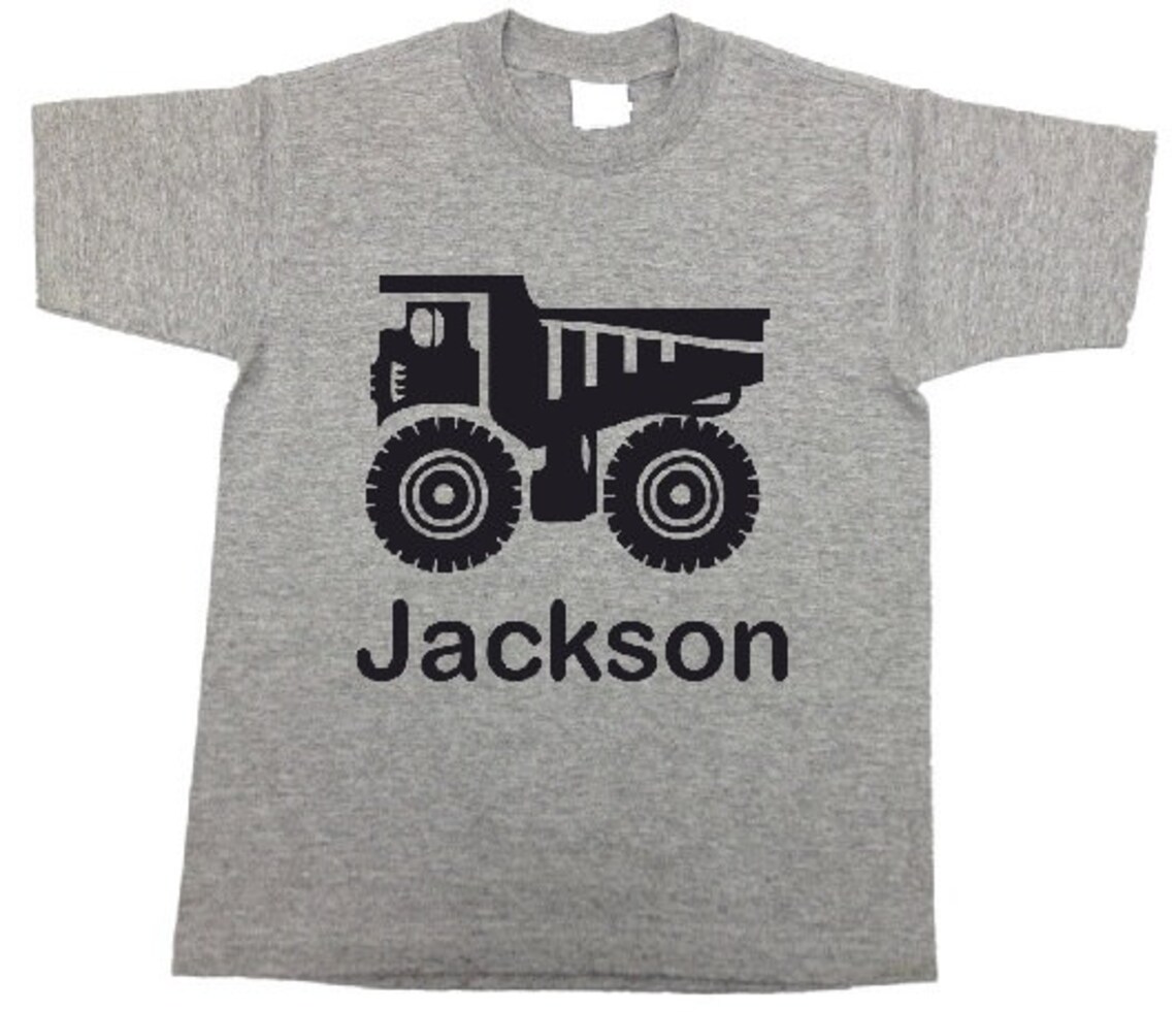 Dump truck birthday shirt dump truck tshirt toddler dump Etsy