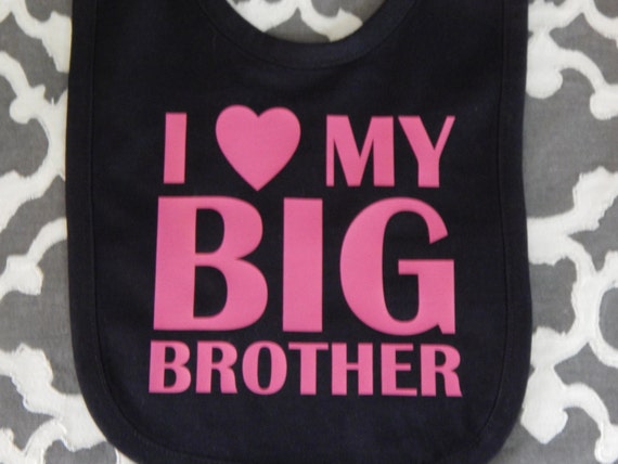 Ik Hou Van Mijn Grote Broer Baby Slabbetje Big Brother Etsy