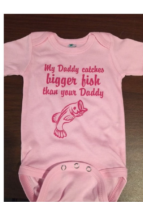 Fishing Baby Onesie ® Fishing Baby Clothes Fishing Baby Announcement Fishing  Baby Girl Fishing Baby Shower Infant Fish Shirt 