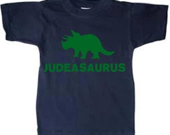 Personalized Dinosaur Toddler Shirt - Custom Boys Triceratops Tshirt - Youth Tees - Birthday T-Shirt