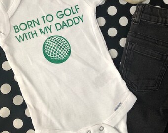 Golfing Baby Onesie ® Future Golfer Infant One Piece Sports Bodysuit Daddy Golf