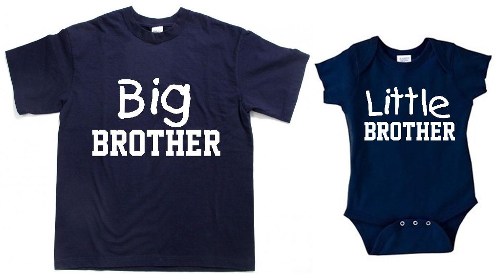 Matching brother shirt set two brother shirts big little Etsy