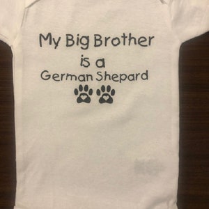 Big Brother Dog Breed Baby Onesie - Infant Bodysuit One Piece Clothes Clothing