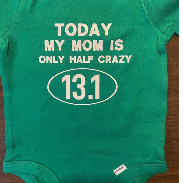 running baby onesie ® - running baby shirt - marathon baby gifts - Mommy half marathon - 13.1 baby shirt - Future running buddy