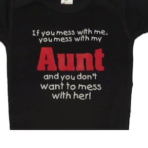 Funny Aunt Onesie ®: Funny Auntie Baby Infant One Piece Bodysuit