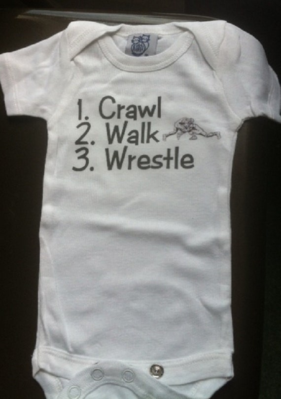 wrestling baby onesie