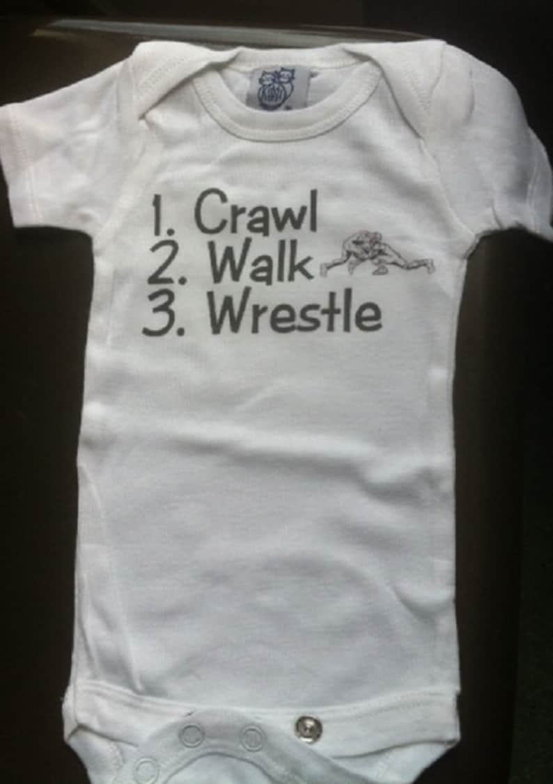 Wrestling Baby Clothes Wrestling Baby Shower Funny Etsy