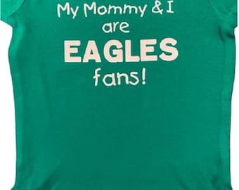 Mono de bebé fanático de los Eagles para mamá ® Body de fútbol para bebé Ropa de pájaros