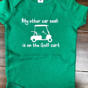 funny golfing baby onesie ®  golf infant one piece - sports bodysuit -  future golfer - shower gift - boy girl clothes clothing