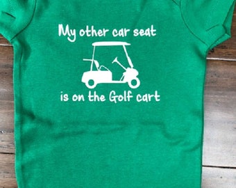 Funny Golfing Baby Onesie ®: Future Golfer Infant Golf One Piece Bodysuit