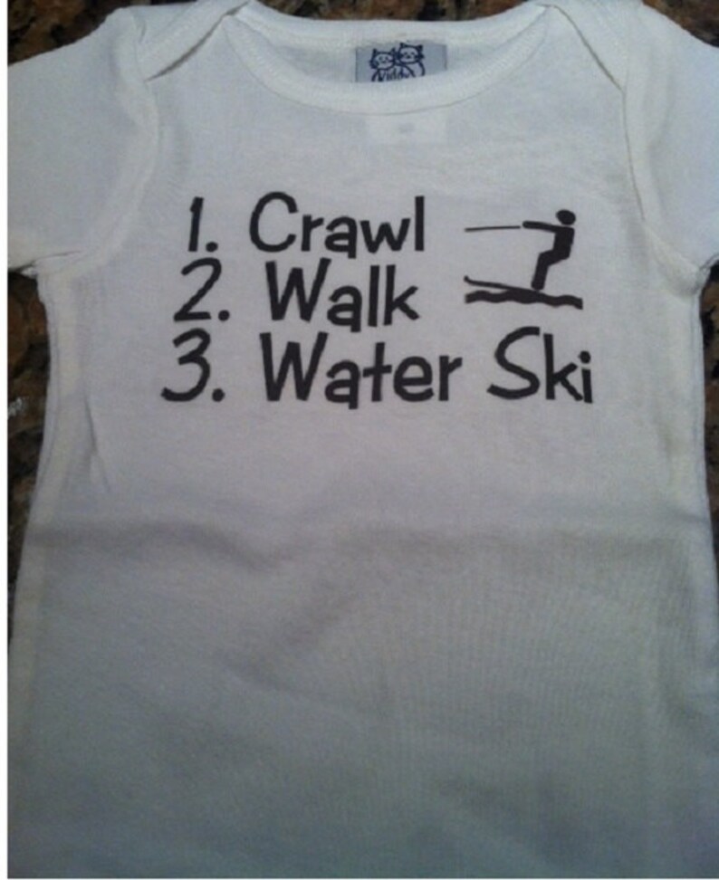 Crawl Water Ski Water Ski Gift Water Ski Shirt Infant Etsy