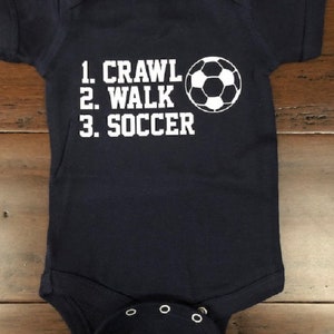 Soccer baby onesie ® - sports infant one piece bodysuit - future futbol player - clothes clothing - shower gift boy girl