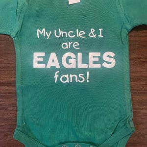 Funny Eagles Uncle Baby Onesie ®: Football Infant  Nephew One Piece Bodysuit - Shower Gift