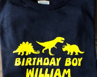 custom dinosaur shirt -  personalized dinosaur tee shirt -  toddler Dinosaur clothes -  birthday boys dinosaur shirt - kids dinosaur tees