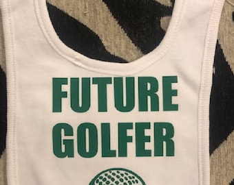 Golf babyslabbetje Future Golfer Golfen Douchecadeau Baby jongen meisje sportkleding
