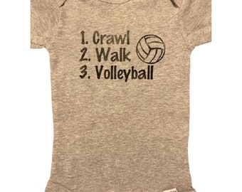 Volleyball Baby Onesie ®: Future Sports Player Bodysuit Infant One Piece Bodysuit