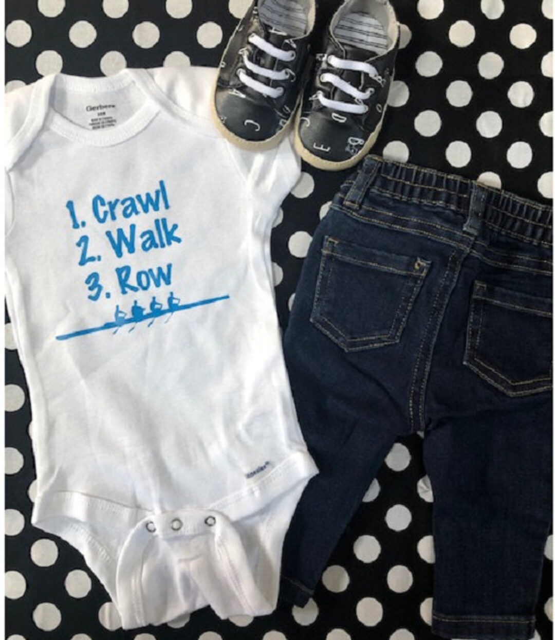 Crawl Walk Row Baby Onesie® Rowing Onesie® Crew Onesie® Rowing Baby