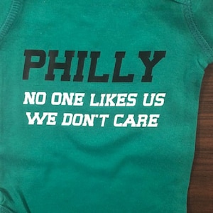 Philly Eagles Baby Onesie ® No One Likes Us Funny Birds Football Infant Bodysuit