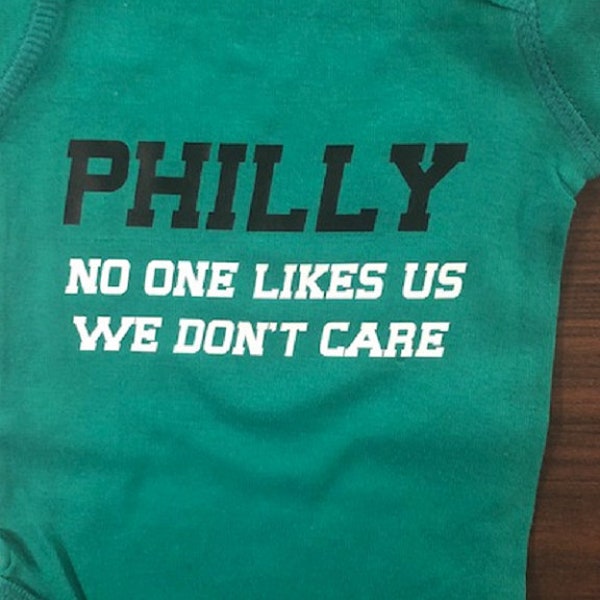 eagles infant one piece - toddler eagles shirt - Philly no one likes us - jason kelce - infant philadelphia - fly eagles fly