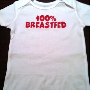 Lustiger 100% gestillter Baby-Body ® - Pro Stillen Säugling Bodysuit Einteiler