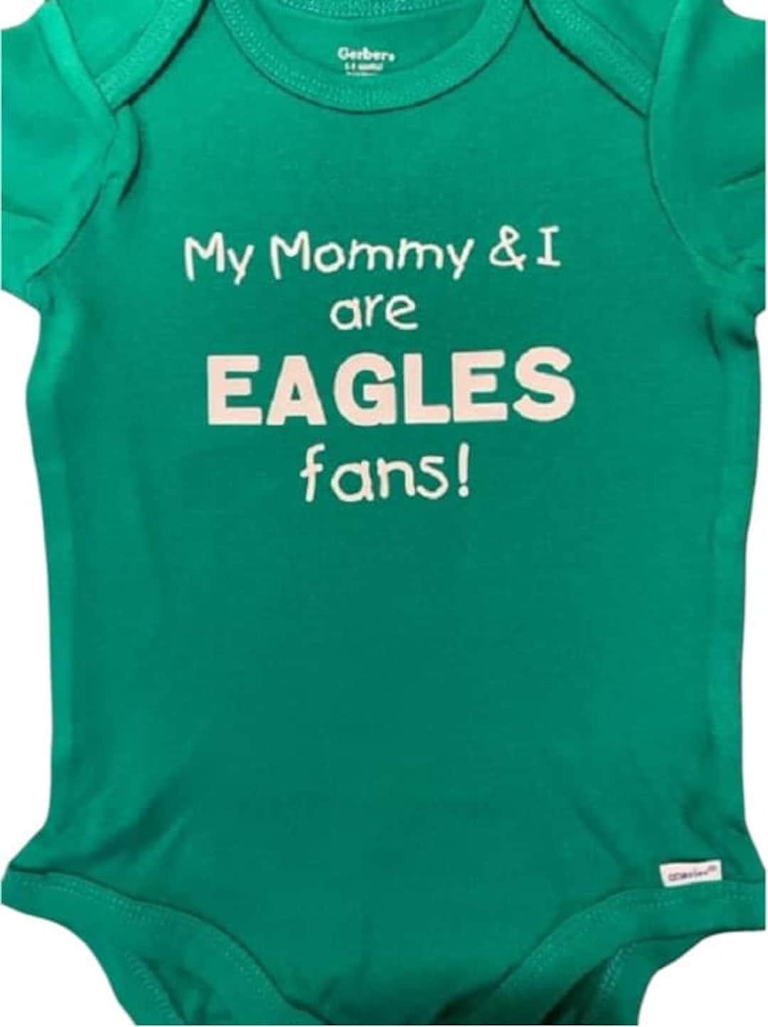 Mommy Eagles Baby Onesie ® Mommy Loves the Eagles Eagles Baby Shirt Eagles Baby Announcement
