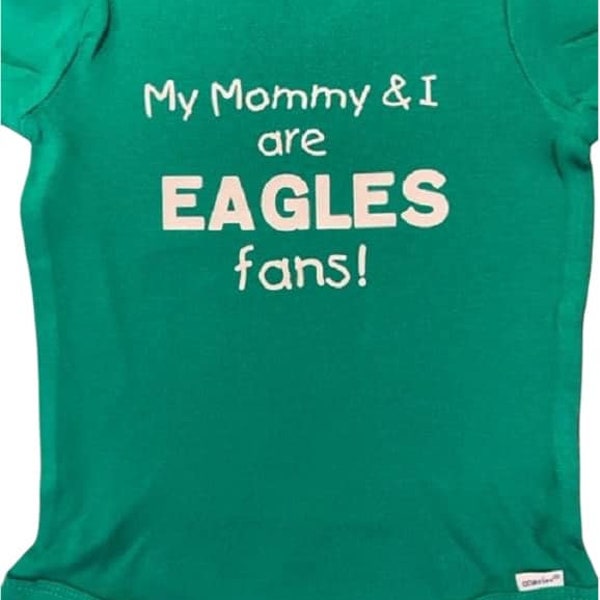 Mommy Eagles baby onesie ®  Mommy loves the Eagles - Eagles baby shirt - Eagles baby announcement - Eagles baby shower - born an eagles fan