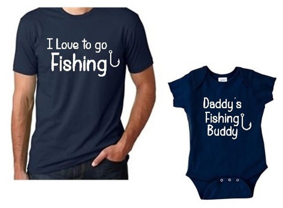Fishing shirt set - Matching fish shirts - Father son fishing - Daddy son  fishing - Father son fishing shirt - Father son fishing t shirt