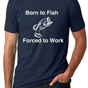 Born to Fish T-Shirt - Lustiges Papa Angeln Geschenk