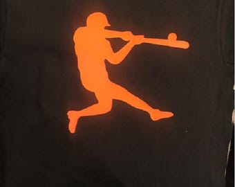 Camiseta personalizada de bateador de béisbol: nombre y número personalizados para niños pequeños y jóvenes.