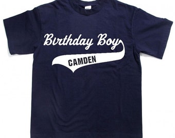 Personalisierte Geburtstag Junge Shirt Benutzerdefinierte Name Kleinkind Kinder Jugend T-Shirt Tee