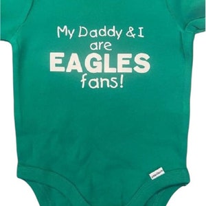 Eagles baby onesie ® - Daddy loves the Eagles - announcement - shower gift -infant one piece - bodysuit - born an eagles fan