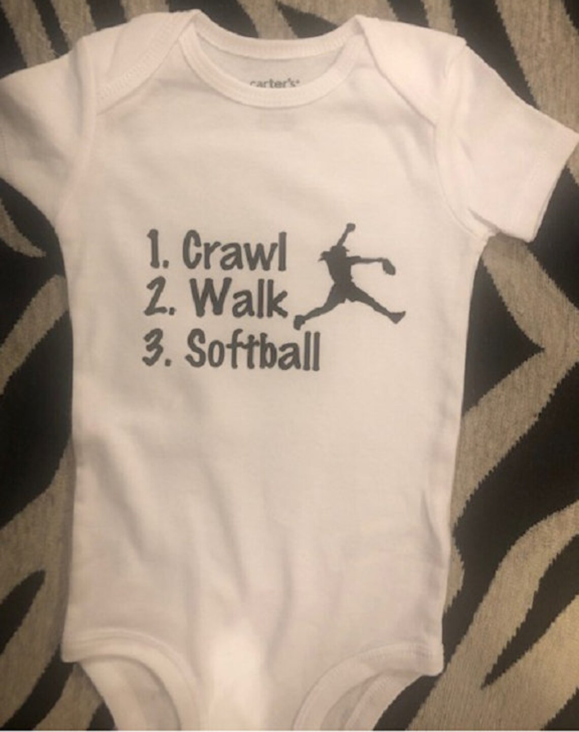 Softball Baby Girl Softball Baby Clothes Softball Baby Etsy