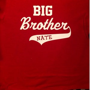 personalized Big Brother shirt, big brother shirt with name, new big brother shirt, personalized Big Brother tshirt, big brother tops