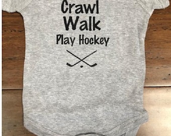 Hockey Baby Boy Girl Onesie ® Future Player Unisex Infant One Piece Bodysuit
