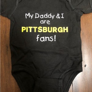Pittsburgh Baby Onesie ®: Football Little Sports Fan Infant One Piece Bodysuit