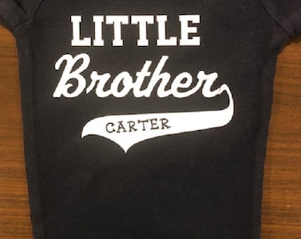 Body personalizado para hermanito bebé ® Body de una pieza personalizado para bebé