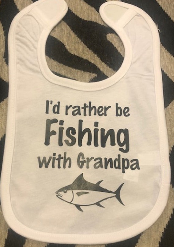 fishing with grandpa baby outfit - grandpa fishing baby clothes - fishing  with grandpa - fishing bib - fishing baby boy - fishing baby gift