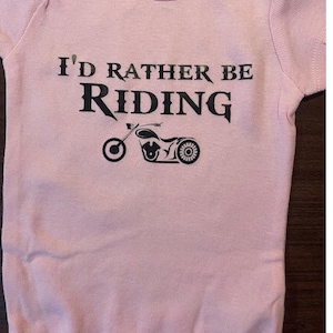 Motorcycle baby onesie ® future biker -infant one piece bodysuit - toddler riding chopper shirt - boys girls kids youth