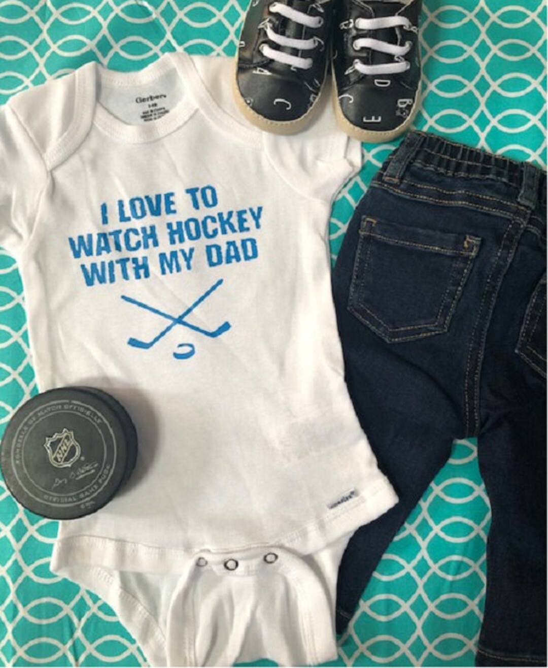 Hockey Onesie ® Hockey Baby Onesie ® Hockey Baby One Piece Hockey Baby