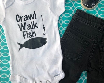 fish baby onesie® - fishing onesie® - fishing baby clothes - fishing one piece - fishing bodysuit - infant fishing shirt - free shipping