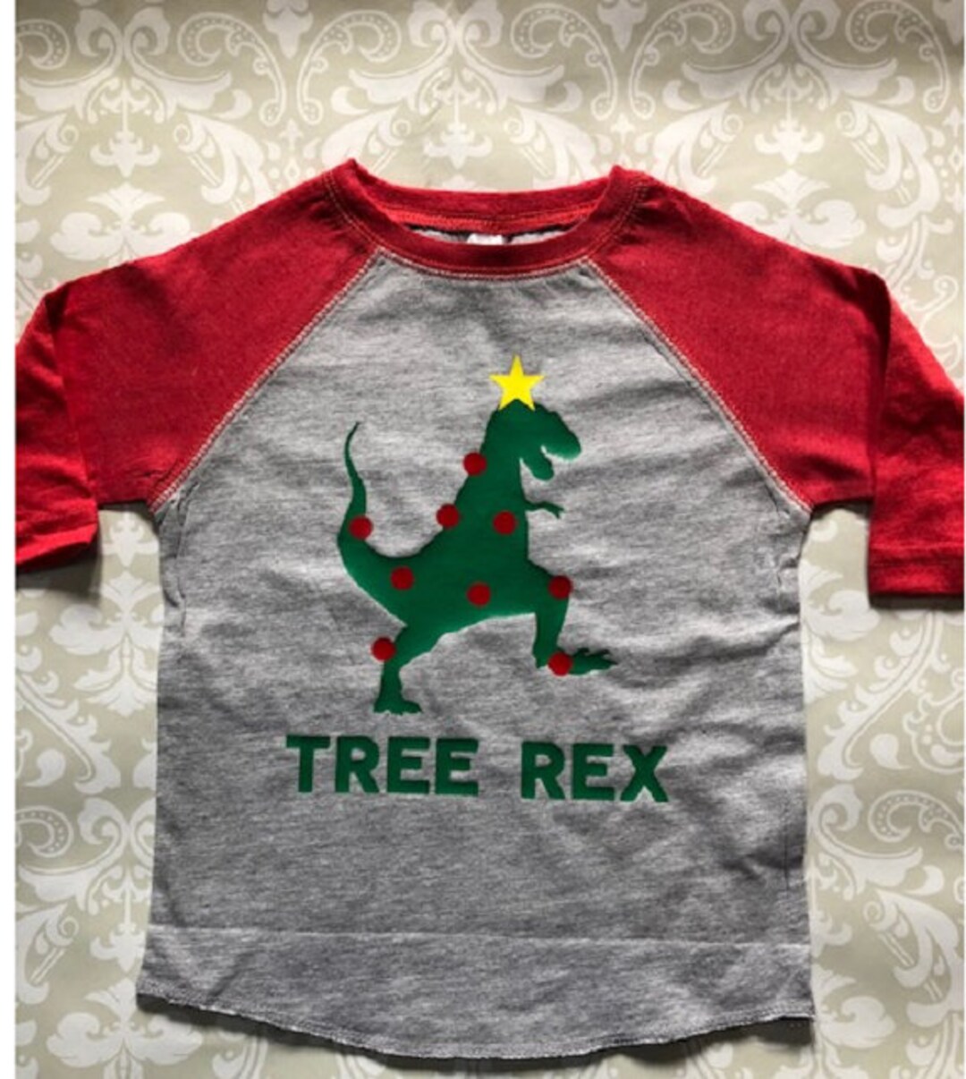 Christmas Dinosaur Shirt Boy Christmas Trex Shirt Boys Trex Christmas
