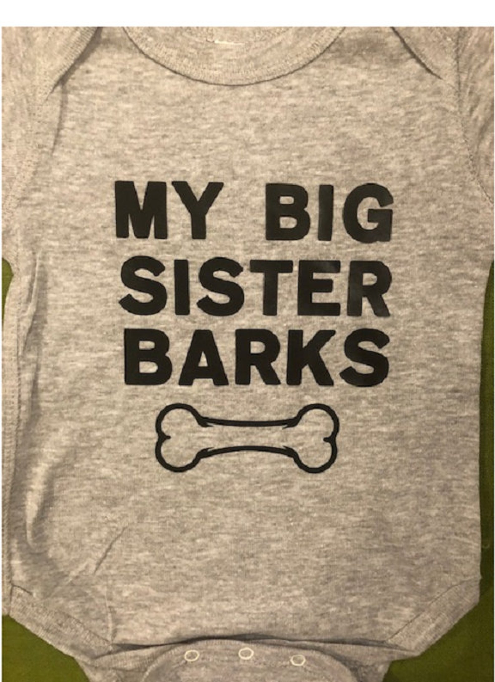 My Big Sister Barks Pet Baby Clothes Pet Baby Shirt Dog Etsy