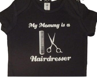 Mommy Hairdresser Baby Onesie ® Stylist Infant One Piece Bodysuit Shower Gift