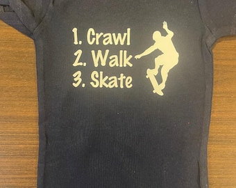 Skateboard Baby Onesie ® Crawl Walk Future Skater Infant One Piece Bodysuit