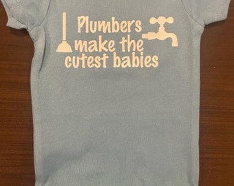 Daddy Plumber Baby Onesie ®: Funny Infant One Piece Bodysuit - Shower Gift