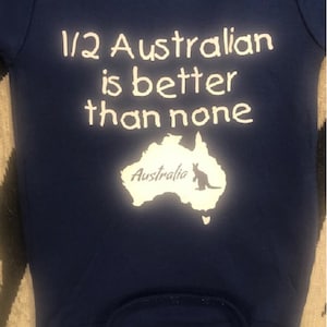 Australia Baby Onesie ®: Aussie Infant One Piece Bodysuit - Funny Shower Gift