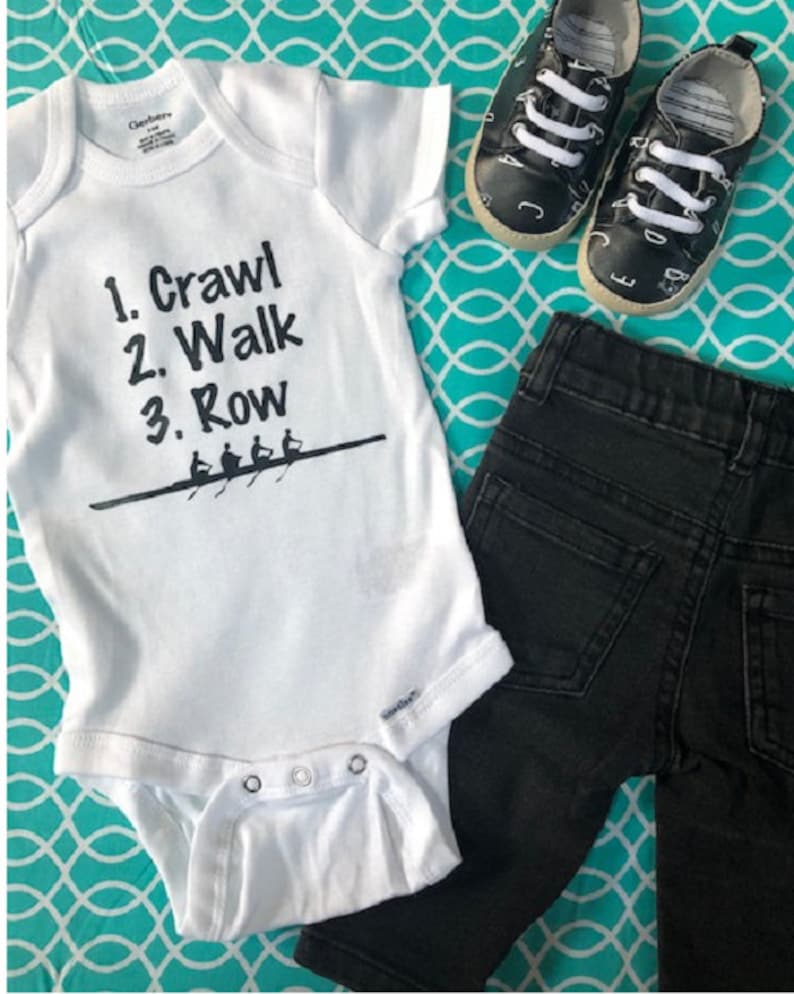 Crawl Walk Row Baby Onesie® Rowing Onesie® Crew Onesie® Etsy