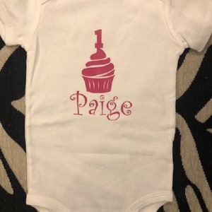 First 1st birthday baby onesie ® - custom infant one piece bodysuit - name age boy girl - clothes clothing - keepsake item