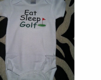future golfer baby - golf baby boy - golf baby girl - golf baby shower - golf baby announcement - golf baby outfit - golf baby clothing